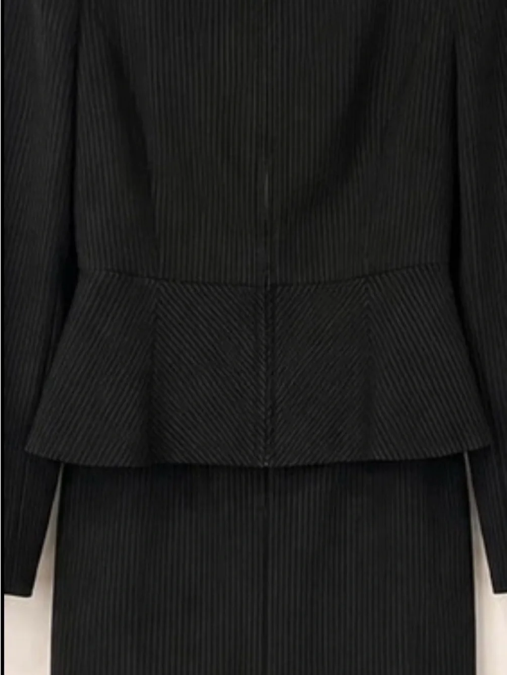Black Women's Peplum Jacket and skirt suit -